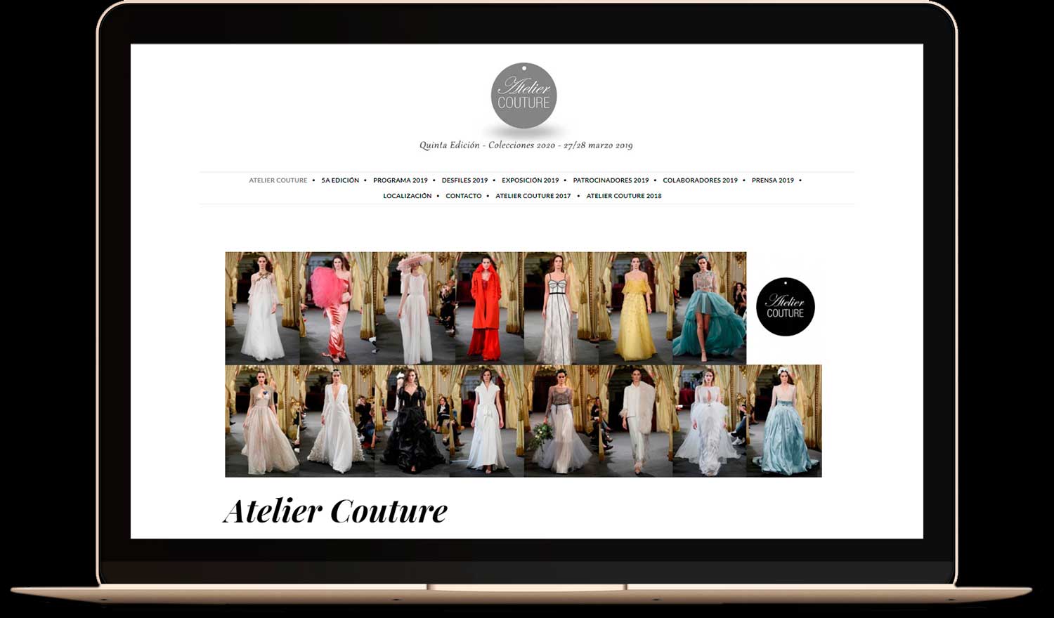 Pagina web Atelier Couture